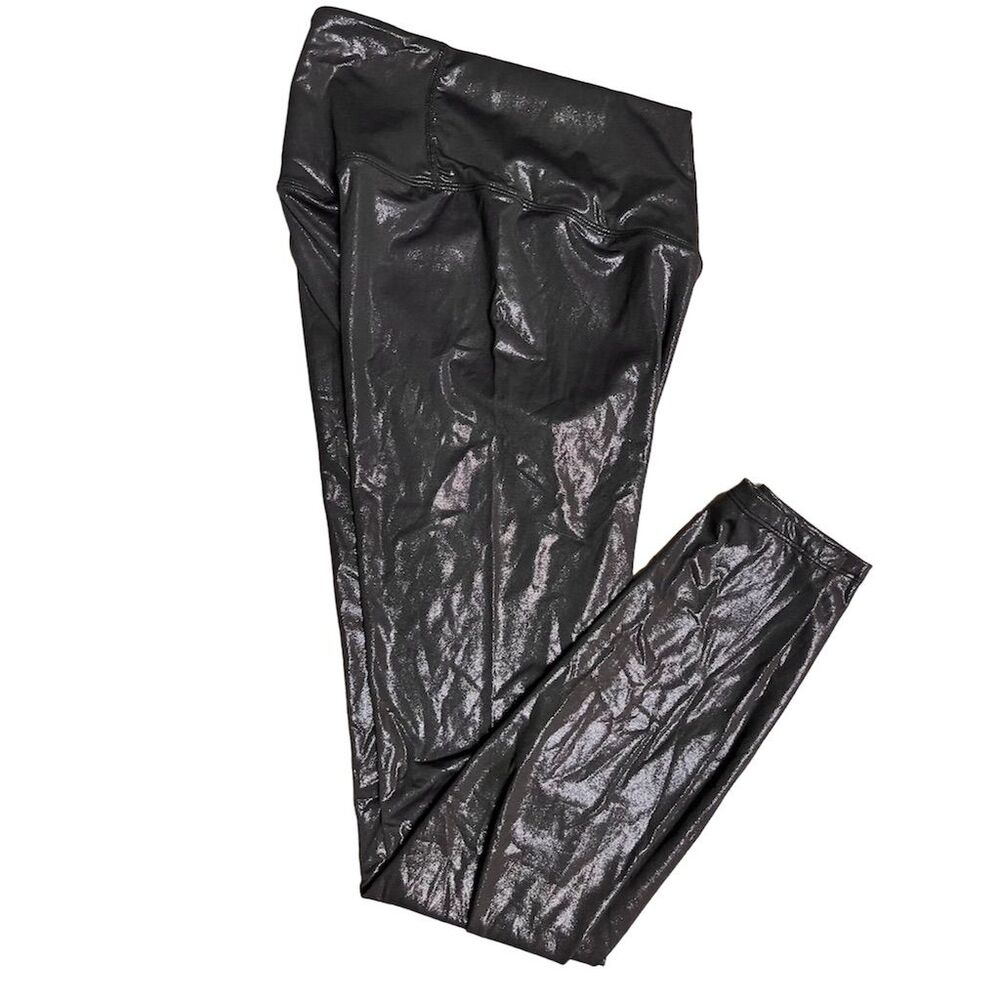 Halara SoftlyZero High-Waist Black Faux Leather Leggings Women’s Size S